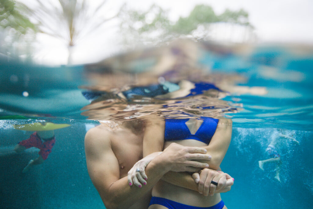 Underwater Photo of Couple