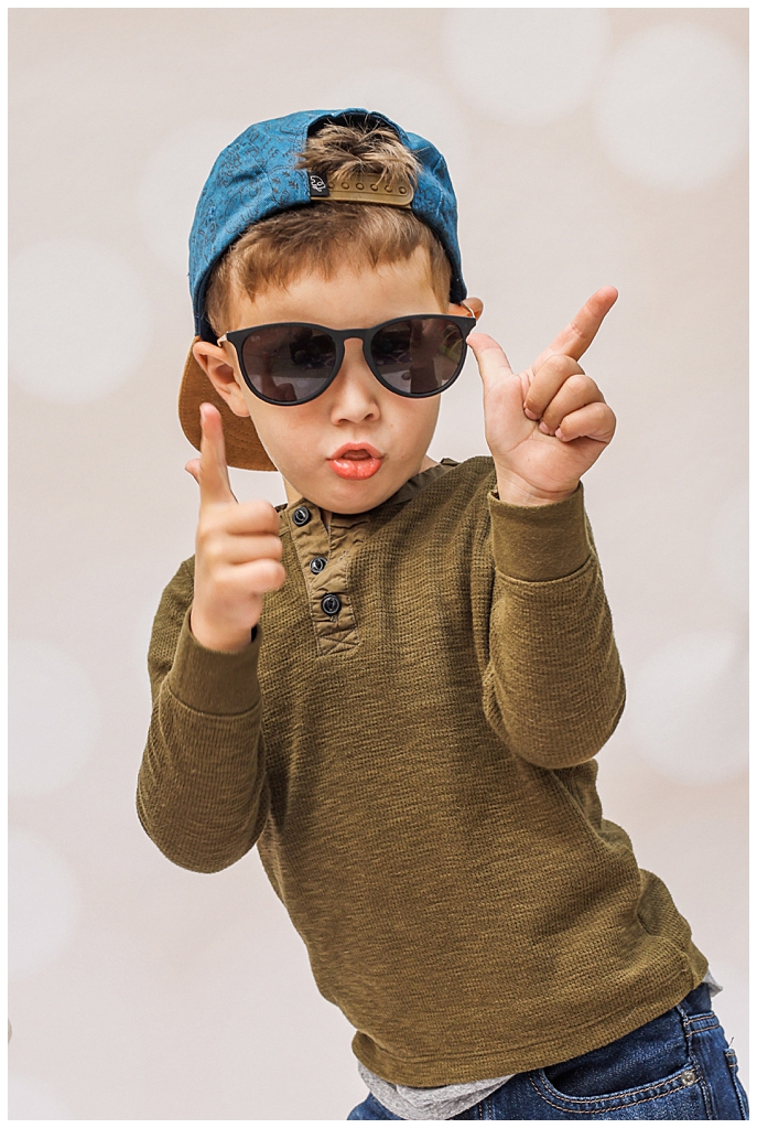 Boy with Sunglasses and Hat