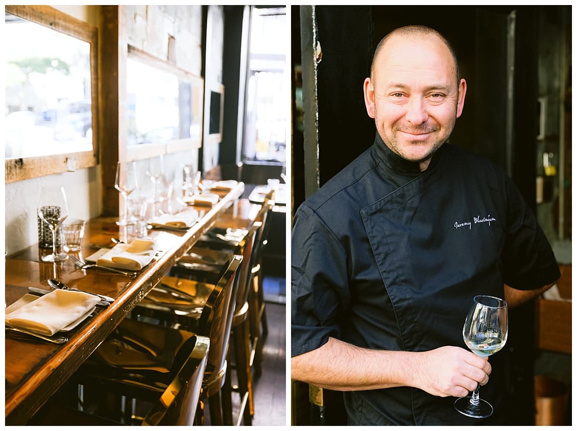 Chef Jeremy Blaringhem at Bouche SF photographed by San Francisco culinary photographer Cyntia Apps