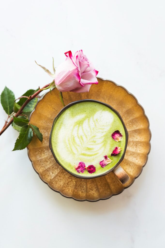 Rose Matcha Latte